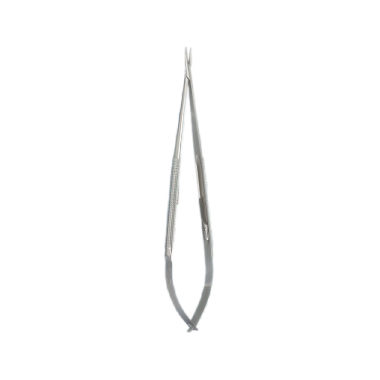 Surgical Micro Surgery Needle Holders with Round Handle, 0.6 mm Tips, SPMSI-017